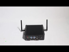 Intel Celeron J4105 PC Industri Tanpa Kipas Dengan Dual LAN Dual COM Linux Dan DDR4