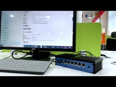 Intel Pentium 4415U Processor Firewall Mini PC Dengan Sistem Pendingin Tanpa Kipas 6 Ethernet