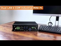 Intel Core I7 Industrial Fanless PC 1165G7 Mini PC Dengan Dual Ethernet Hexa COM