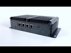 DDR4 16G RAM Intel N100 Fanless Industrial Mini PC 4 LAN Dual COM Linux Dengan WIFI