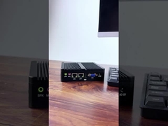 PC Mini Industri Tanpa Fan Dengan DDR4 16GB RAM Mendukung Windows 11 Linux