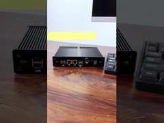 Intel N100 Tanpa Kipas dan Dengan 16 GB 2 LAN 2 COM Mini PC Industri