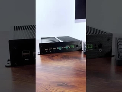 Prosesor Intel Core I7-6500U Dengan Empat LAN dan Dual COM Mini PC Industrial