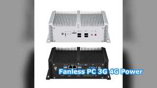 PC Tanpa Kipas Industri 3G 4G Dual LAN COM