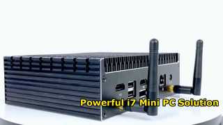 Intel Core I7 1270P Prosesor Mini PC Soft Router Firewall Dengan 2 LAN 2 HD-MI 1 DP 1 Tipe-C Untuk Dail