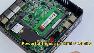 Intel Celeron J6412 Industrial Mini PC 4 Core 4 Thread Dengan Dual LAN Dual COM