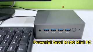 Intel N100 Processor Dual LAN Mini PC Dengan Empat USB DDR4 46GB RAM Untuk Rumah Kantor