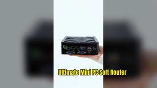 PC Mini Industri Dengan Prosesor Intel AlderLake N100 Port LAN Ganda 4 Port Serial