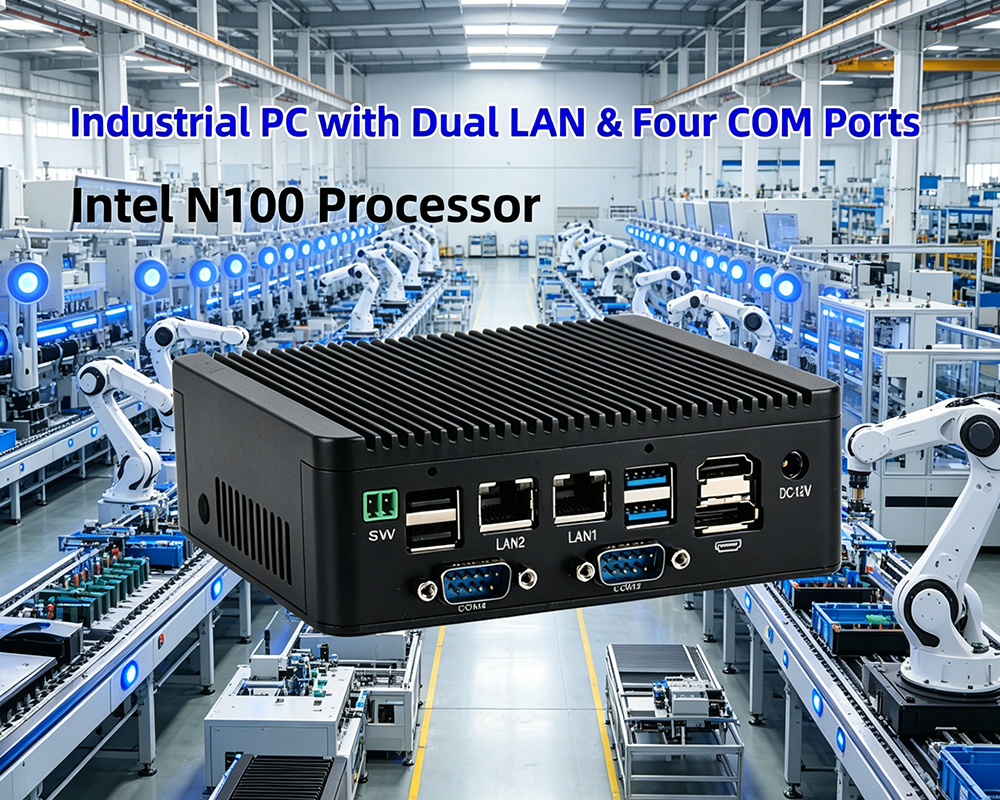 Blog perusahaan terbaru tentang From Machine Control to Data Transmission: Dual-LAN 4-COM Industrial PCs Enable Edge Deployment