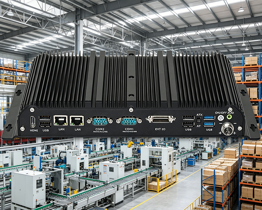 Blog perusahaan terbaru tentang Computex 2026 Reveals Industry Trend: Dual LAN & Multi COM Ports Become Standard on Industrial Fanless Mini PCs