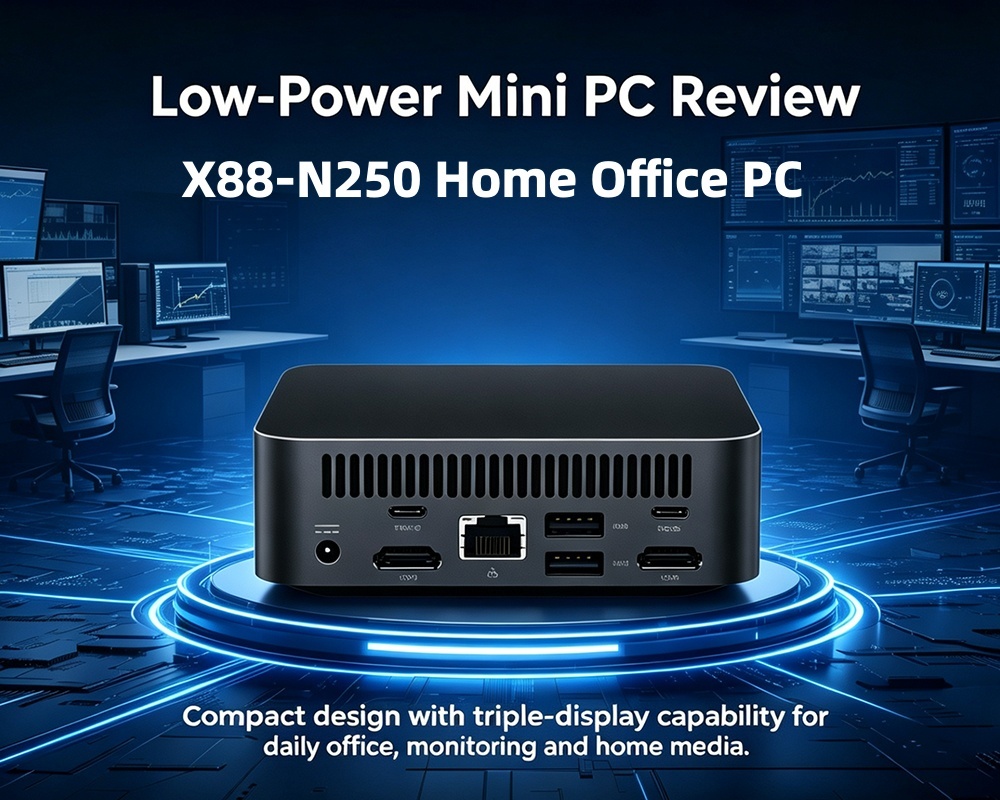 Blog perusahaan terbaru tentang Low Power Mini PC Review: Solve Pain Points Of Office Multi-Screen Work And Long Time Continuous Operation