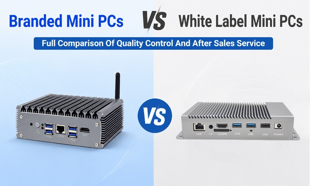 Blog perusahaan terbaru tentang Merek Mini PC VS Label Putih Mini PC Perbandingan penuh Kontrol Kualitas Dan Layanan purna jual