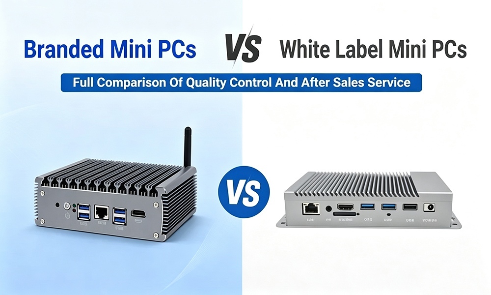 Blog perusahaan terbaru tentang Merek Mini PC VS Label Putih Mini PC Perbandingan penuh Kontrol Kualitas Dan Layanan purna jual