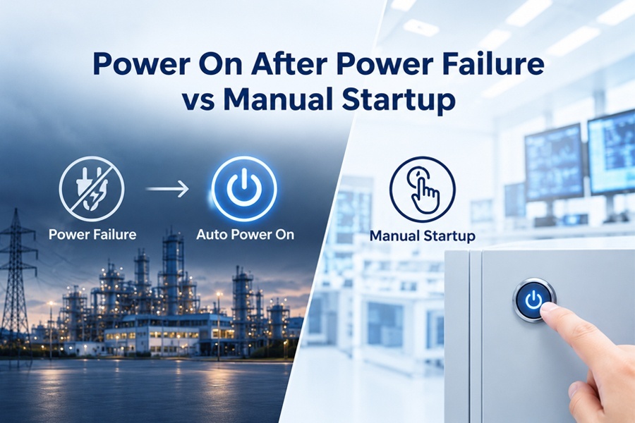 Blog perusahaan terbaru tentang Power On After Power Failure vs Manual Startup: How to choose the power on method for an industrial mini PC