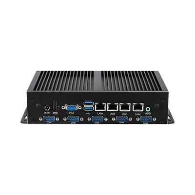 Beli Intel Series Fanless Industrial Mini Computer 4 Gigabit Ethernet LAN 6COM online manufacture
