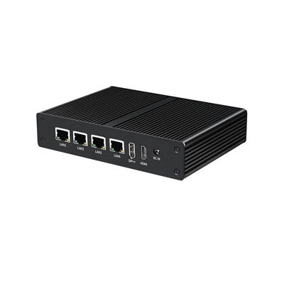 Beli Industrial Fanless Mini Computer Linux Intel N100 DDR4 16G RAM 4LAN Dual COM online manufacture