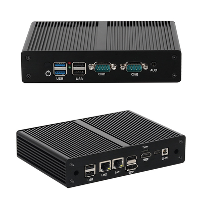 Beli Intel N100 Dengan 16 GB 2 LAN 2 COMs Fanless Industrial Mini PC online manufacture