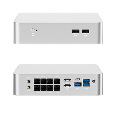 Beli Intel Core i7-8705G With 8 LAN 2 HDMI 1 DC DDR4 64GB RAM Industrial Mini PC online manufacture
