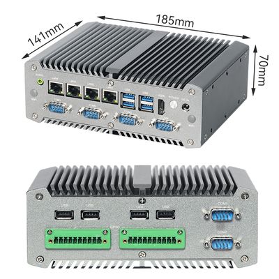 Beli PC Mini Industri Intel Core I7-10710U dengan Empat LAN dan Enam COM pembuatan online