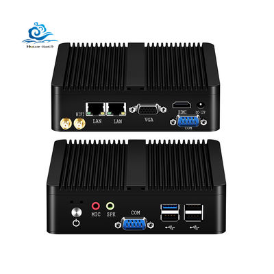 Beli Industrial PC Fanless Mini Computer with Windows 10/Linux Support Compact Aluminum Shell Design 133mm*125mm*40mm pembuatan online