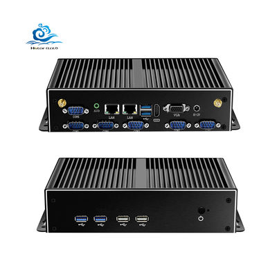 Beli PC Industri Tanpa Kipas Pentium 3805U dengan 6 Port USB dan Port Serial RS232 Komputer Tertanam Ringkas pembuatan online