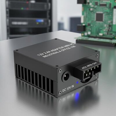 Beli Adaptor Mini PC 12V 2.4 A Menampilkan Kipas 1 Catu Daya ATX DC 12V 4Pin Ideal untuk Otomasi Industri dan Kantor pembuatan online
