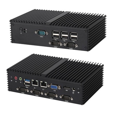 membeli Intel Celeron J1900 Prosesor PC tanpa kipas DDR3L 8GB Dengan 7COM 2LAN PC Industri pembuatan online