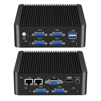 membeli Intel N5000 J4125 4 Core Mini PC Dengan Dual LAN 6 COM Dan DDR4 Hingga 8G pembuatan online