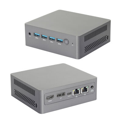 membeli Celeron N5095 Plastik Intel Mini PC Dengan Dual LAN DDR4 16G Dual Band WiFi Dan Fan pembuatan online
