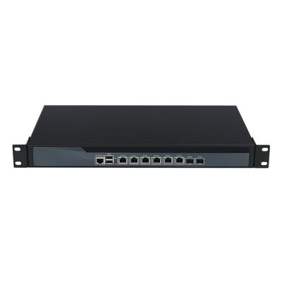 3865U 1U Server 6 LAN 2 Fiber Optic Linux Firewall Router Server Dengan Fan