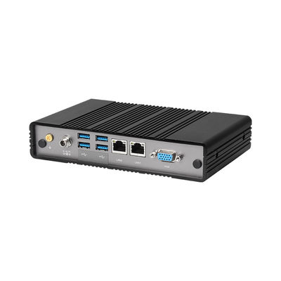 Intel Atom E3940 DDR3L 8GB PC Industri Dual LAN Dual COM Mini Komputer Tanpa Kipas