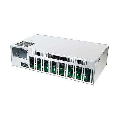 8 GPU Mining Rig Slot Mainframe Dengan Pasokan Listrik Tinggi Dan Empat Fan Pendingin