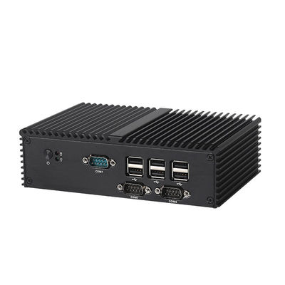 Intel Celeron J1900 Prosesor PC tanpa kipas DDR3L 8GB Dengan 7COM 2LAN PC Industri