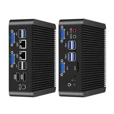 Intel Celeron J4125 PC Industri Dengan Dual LAN 4 COM DDR4 8GB Dan Linux