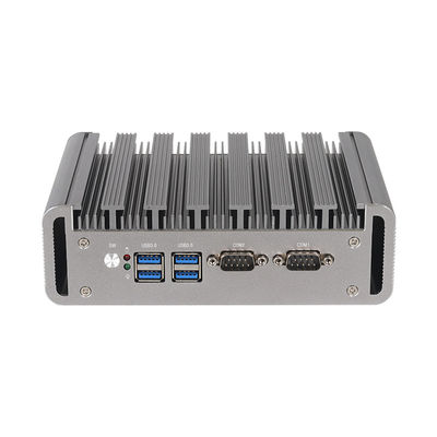 Intel Core I5-6200U Mini PC Industri Tanpa Kipas Dengan Dual RS232 COM Dual LAN DDR4