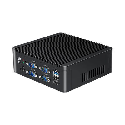 Intel N5000 J4125 4 Core Mini PC Dengan Dual LAN 6 COM Dan DDR4 Hingga 8G