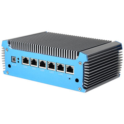 Intel Celeron 3865U Soft Router Mini PC Dengan 6 RJ45 i211AT Gigabit LAN Dan DDR4 RAM