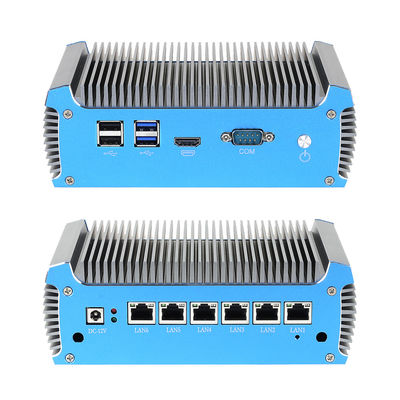6 RJ45 Ethernet Soft Router PC Dengan DDR4 Sampai 8G Dan Intel Celeron 3865U Processor