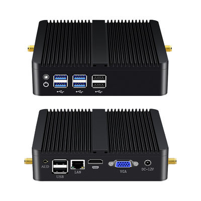 Intel Core Series Fanless Home Office Mini PC dengan DDR3L hingga 8G dan 8USB Port
