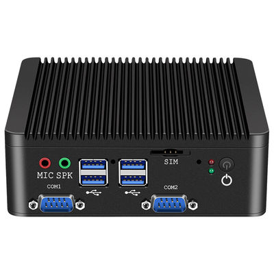 Intel Celeron J4105 PC Industri Tanpa Kipas Dengan Dual LAN Dual COM Linux Dan DDR4