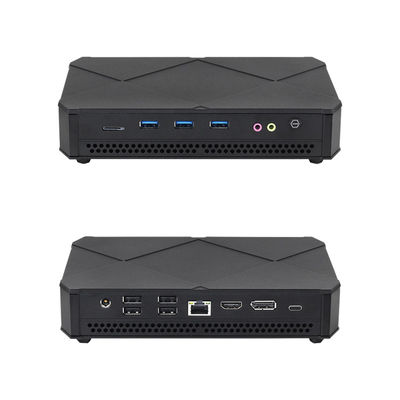 Intel Core i5 Series Black Mini PC Dengan Dual M.2 SSD 2280 Dual Stable Cooling Fans