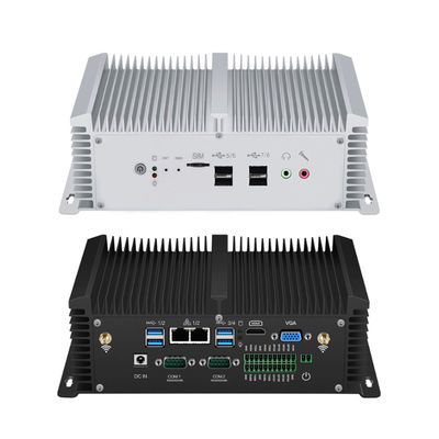 Komputer industri tanpa kipas tertanam yang mendukung modul 3G 4G dengan Dual LAN Dual COM
