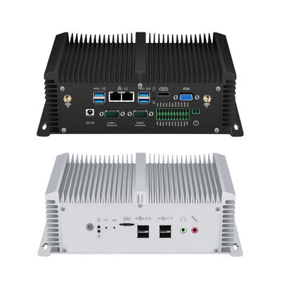 PC Industri Tanpa Kipas Dual LAN Dual COM Dengan Dual Channel DDR4 Win 10 Linux