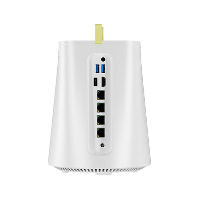 AMD Athlon 300U 3050E 4 LAN NAS Firewall Mini PC Dengan DDR4 64G Dan Fan Untuk Router