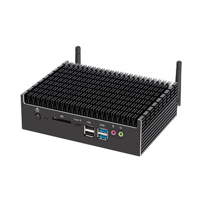 Intel Pentium 5405U PC Industrial Fanless Dengan COM Dan Mendukung Dual Display