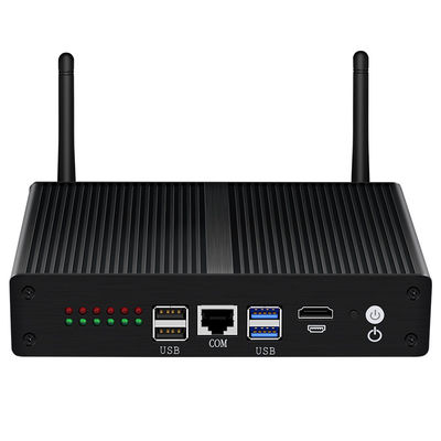 6LAN Perangkat Lunak Firewall Mini PC Intel Pentium 4405U 2 Inti DDR3 RAM PC tanpa kipas