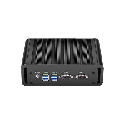 Intel Core i5 4200U PC industri tanpa kipas Dual Ethernet Dual COM Komputer