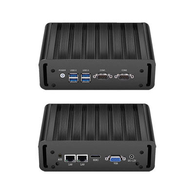 DDR3L 8GB RAM PC Industri Intel Celeron Dan Core Processor Dual LAN PC tanpa kipas