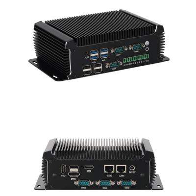 PC Mini Industri Intel N97 Tanpa Kipas 16 GB Dengan 2 LAN 6 COM