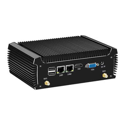 Intel Core i3 8130U Mini PC 16 GB Dengan 6 USB 1 HD Fanless Industrial PC